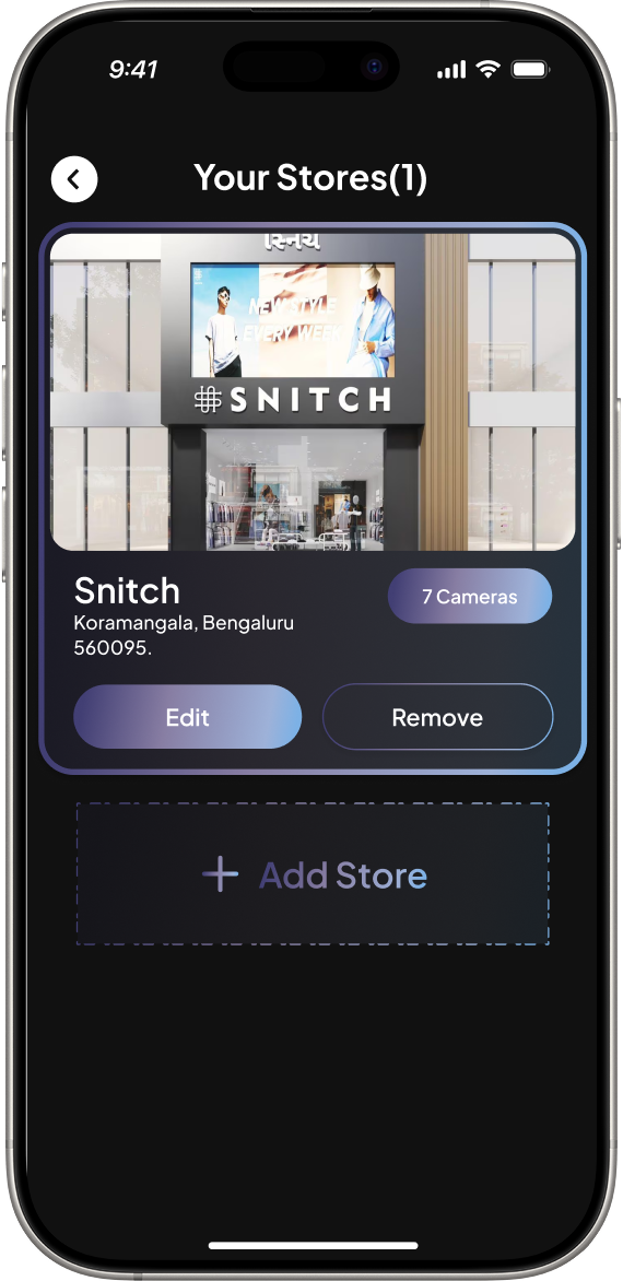 Store Added Confirmation